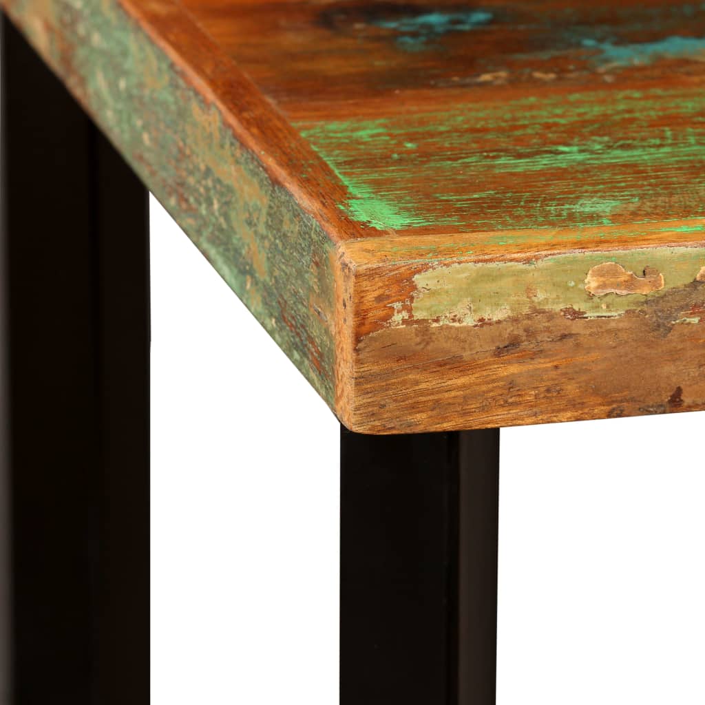 vidaXL Bar Table Solid Reclaimed Wood 60x60x107 cm 3