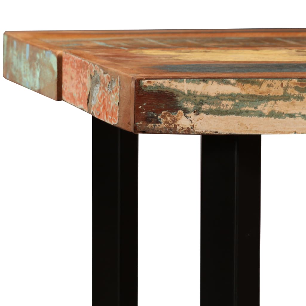 vidaXL Bar Table Solid Reclaimed Wood 150x70x107 cm 3