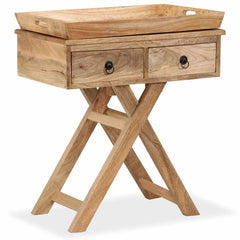 244952 vidaXL Side Table Solid Mango Wood 65x40x76 cm 1