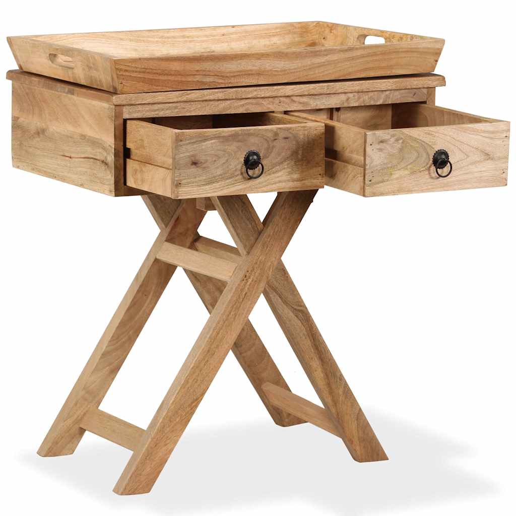 244952 vidaXL Side Table Solid Mango Wood 65x40x76 cm 3