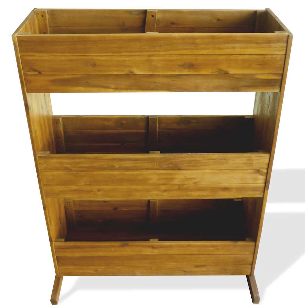 43792 vidaXL 3-Tier Garden Raised Bed Solid Acacia Wood 3