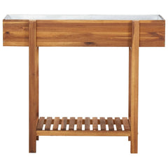 43793 vidaXL Raised Garden Raised Bed Solid Acacia Wood and Zinc 2