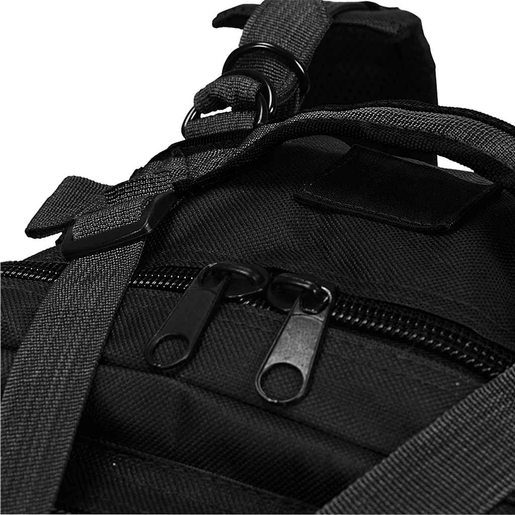 vidaXL Army-Style Backpack 50 L Black 5