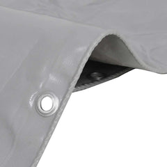 vidaXL Tarpaulins Grey 2 x 3 m Canvas with PVC Coating 2