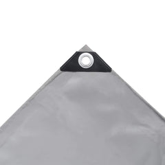 vidaXL Tarpaulins Grey 2 x 3 m Canvas with PVC Coating 4