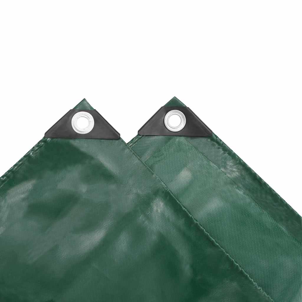 vidaXL Tarpaulins Green 2 x 3 m Canvas with PVC Coating 4