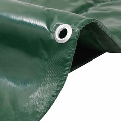 vidaXL Tarpaulins Green 3 x 3 m Canvas with PVC Coating 2