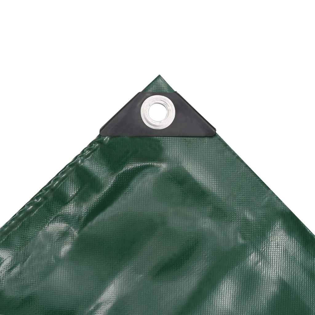 vidaXL Tarpaulins Green 3 x 3 m Canvas with PVC Coating 3