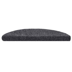 vidaXL Stair Mat | Set of 15 | Dark Grey | Polypropylene | Standard | Stair Mat 4
