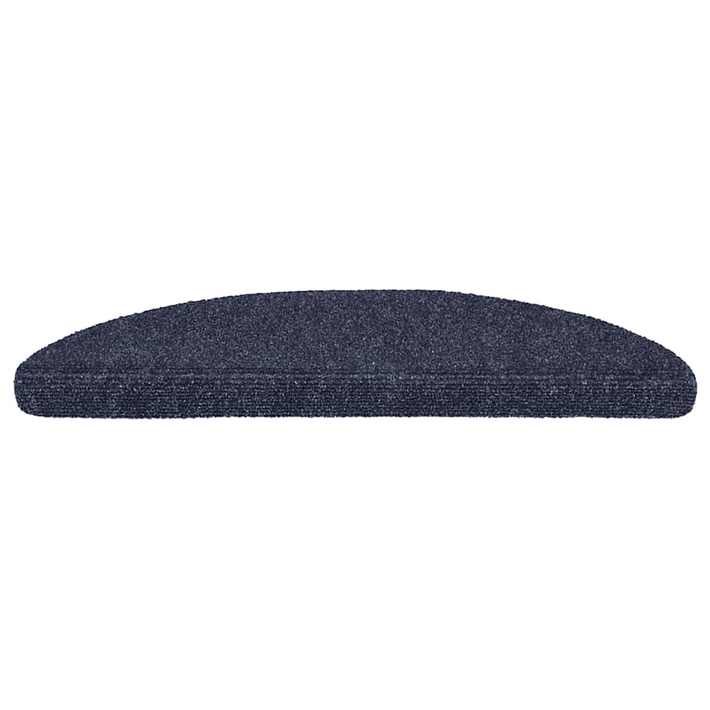 vidaXL Stair Mat | Set of 15 | Blue | Polypropylene | 15 x 56 x 17 x 3 cm 3