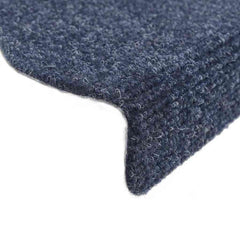 vidaXL Stair Mat | Set of 15 | Blue | Polypropylene | 15 x 56 x 17 x 3 cm 6
