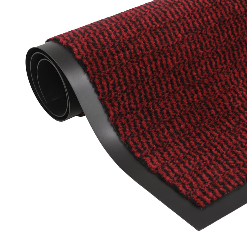 Dust Control Mat Rectangular Tufted 90x150 cm Red