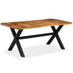 vidaXL Dining Table Solid Acacia and Mango Wood 180x90x76 cm 1