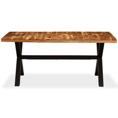 vidaXL Dining Table Solid Acacia and Mango Wood 180x90x76 cm 3