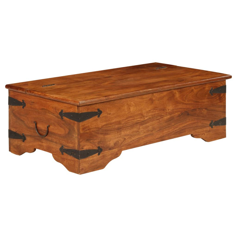 Coffee Table Solid Acacia Wood Honey Finish 110x55x35 cm