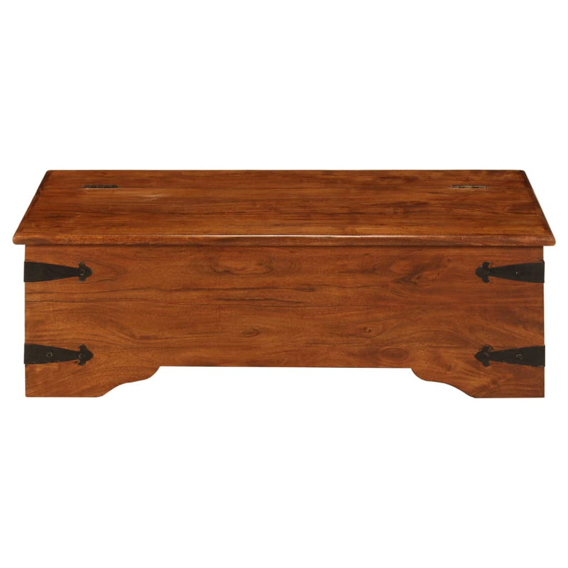 Coffee Table Solid Acacia Wood Honey Finish 110x55x35 cm