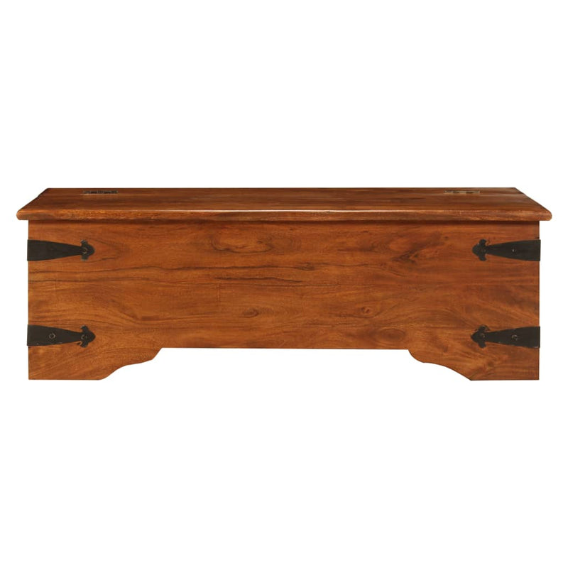 Coffee Table Solid Acacia Wood Honey Finish 110x55x35 cm