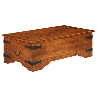 Coffee Table Solid Acacia Wood Honey Finish 110x55x35 cm