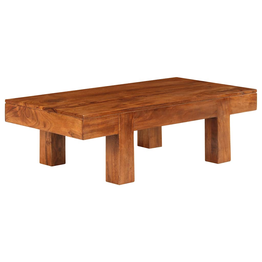 vidaXL Coffee Table Solid Acacia Wood Honey Finish 100x50x30 cm 1