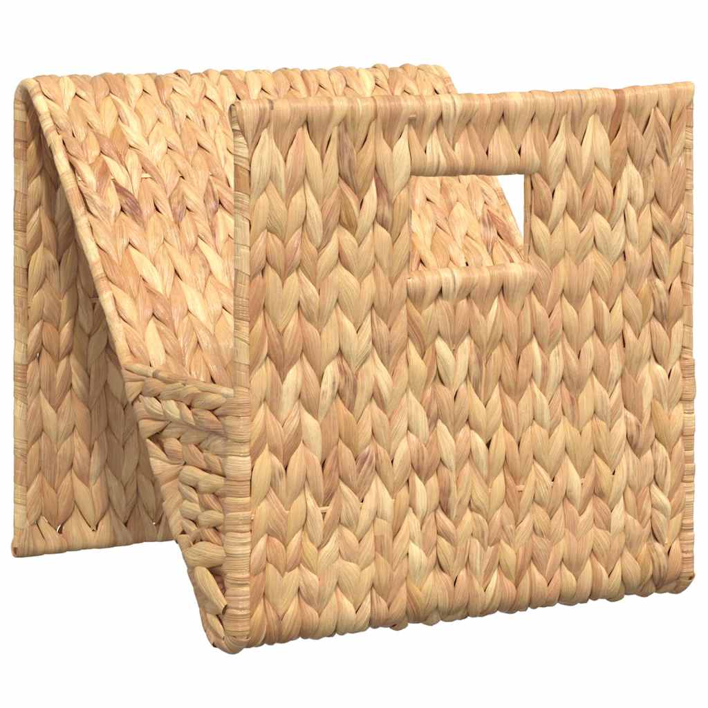 vidaXL Magazine Holder 31x31x31 cm Water Hyacinth 2