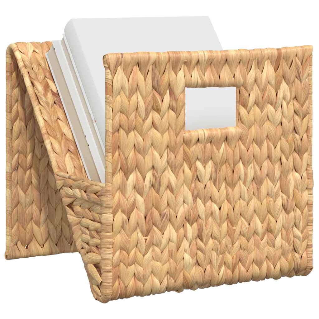 vidaXL Magazine Holder 31x31x31 cm Water Hyacinth 3