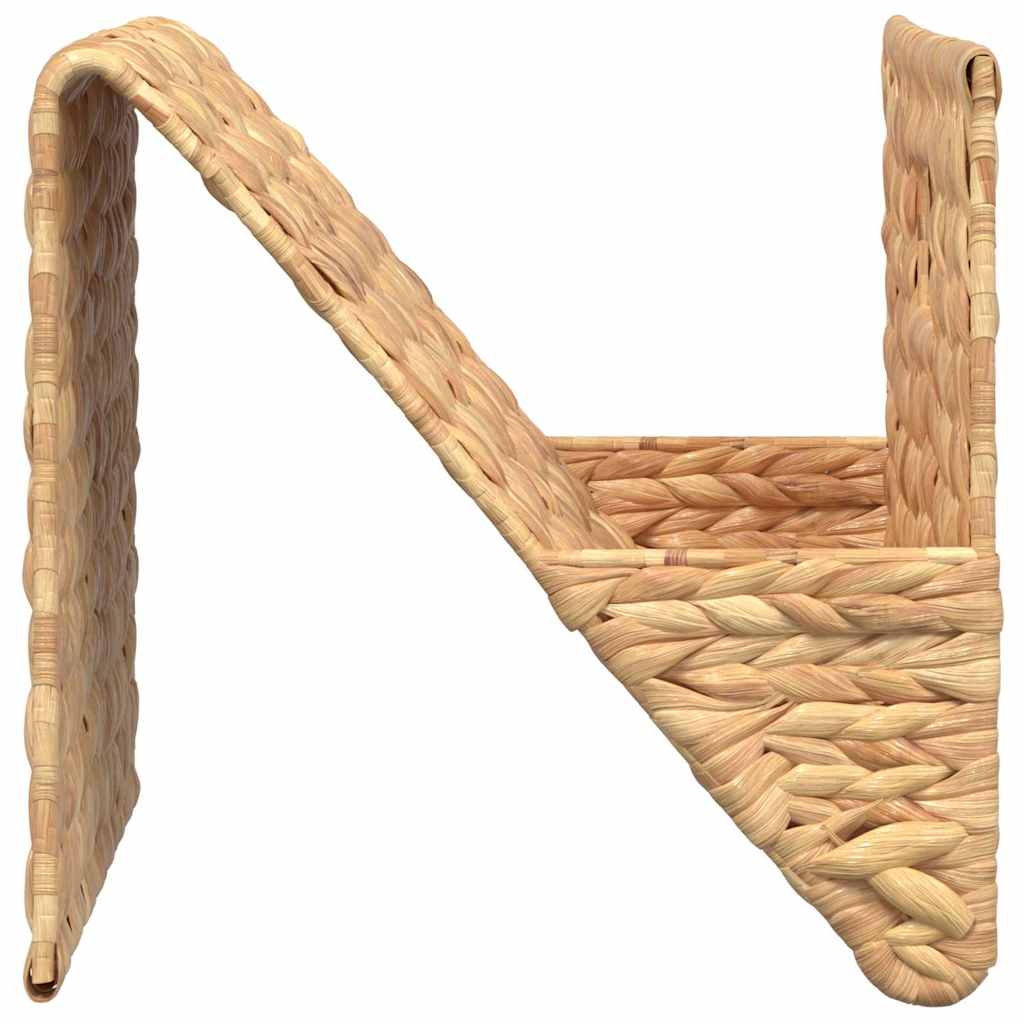 vidaXL Magazine Holder 31x31x31 cm Water Hyacinth 4