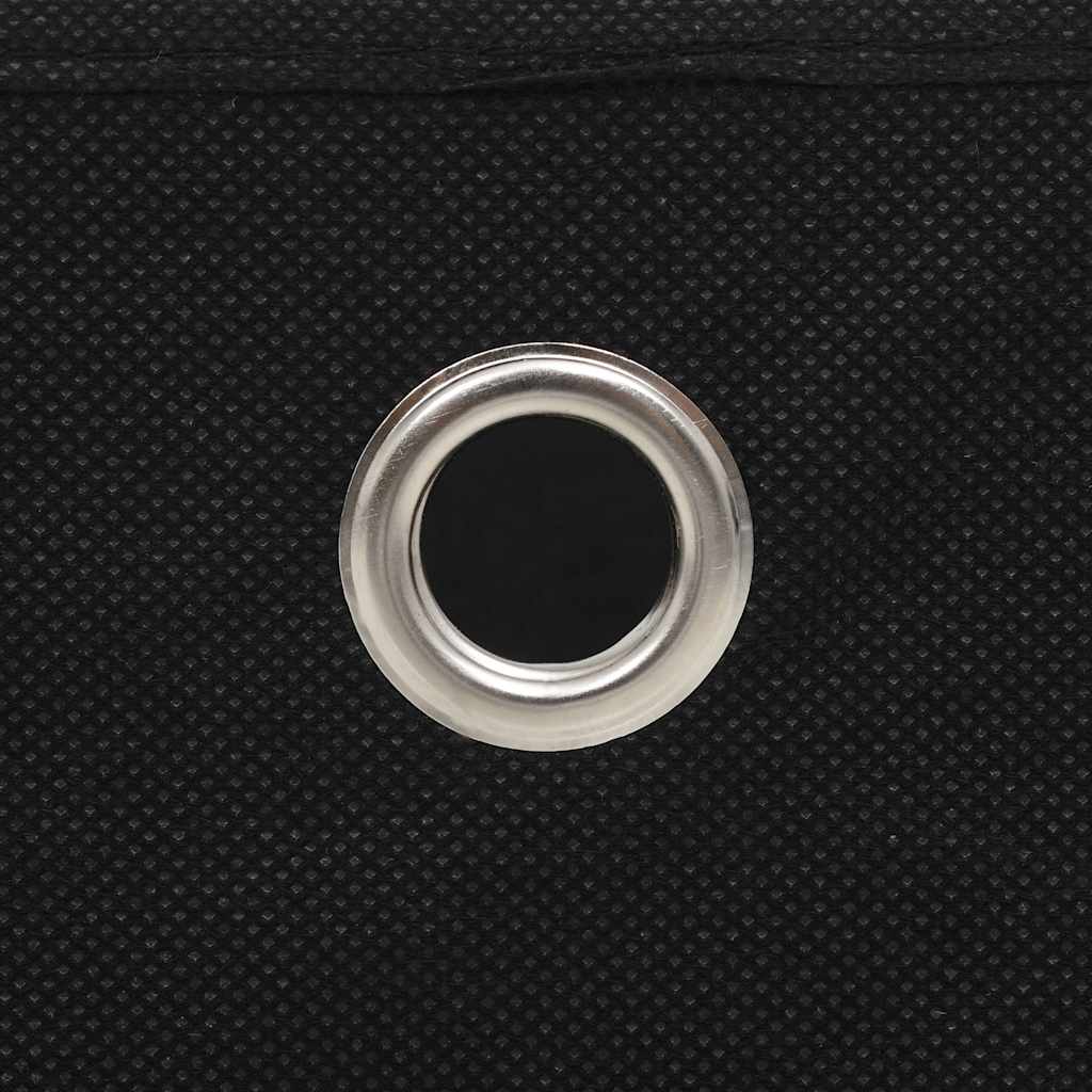 vidaXL Storage Boxes 10 pcs Non-woven Fabric 32x32x32 cm Black 6