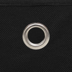 vidaXL Storage Boxes 10 pcs Non-woven Fabric 32x32x32 cm Black 6