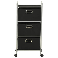 vidaXL Shelving Unit with 3 Storage Boxes Steel and Non-woven Fabric 4