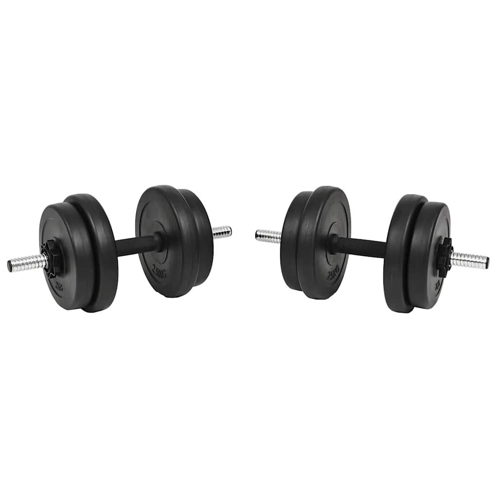 vidaXL 14 Piece Dumbbell Set 20 kg 3