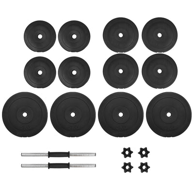 Juego de mancuernas de 18 piezas de 40 kg