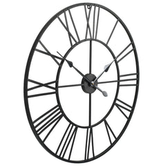 50644 vidaXL Vintage Wall Clock with Quartz Movement Metal 80 cm XXL 3