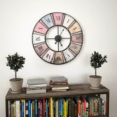 50647 vidaXL Vintage Wall Clock with Quartz Movement 60 cm XXL 1