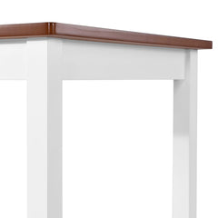 vidaXL Bar Table Solid Wood 108x60x91 cm 4