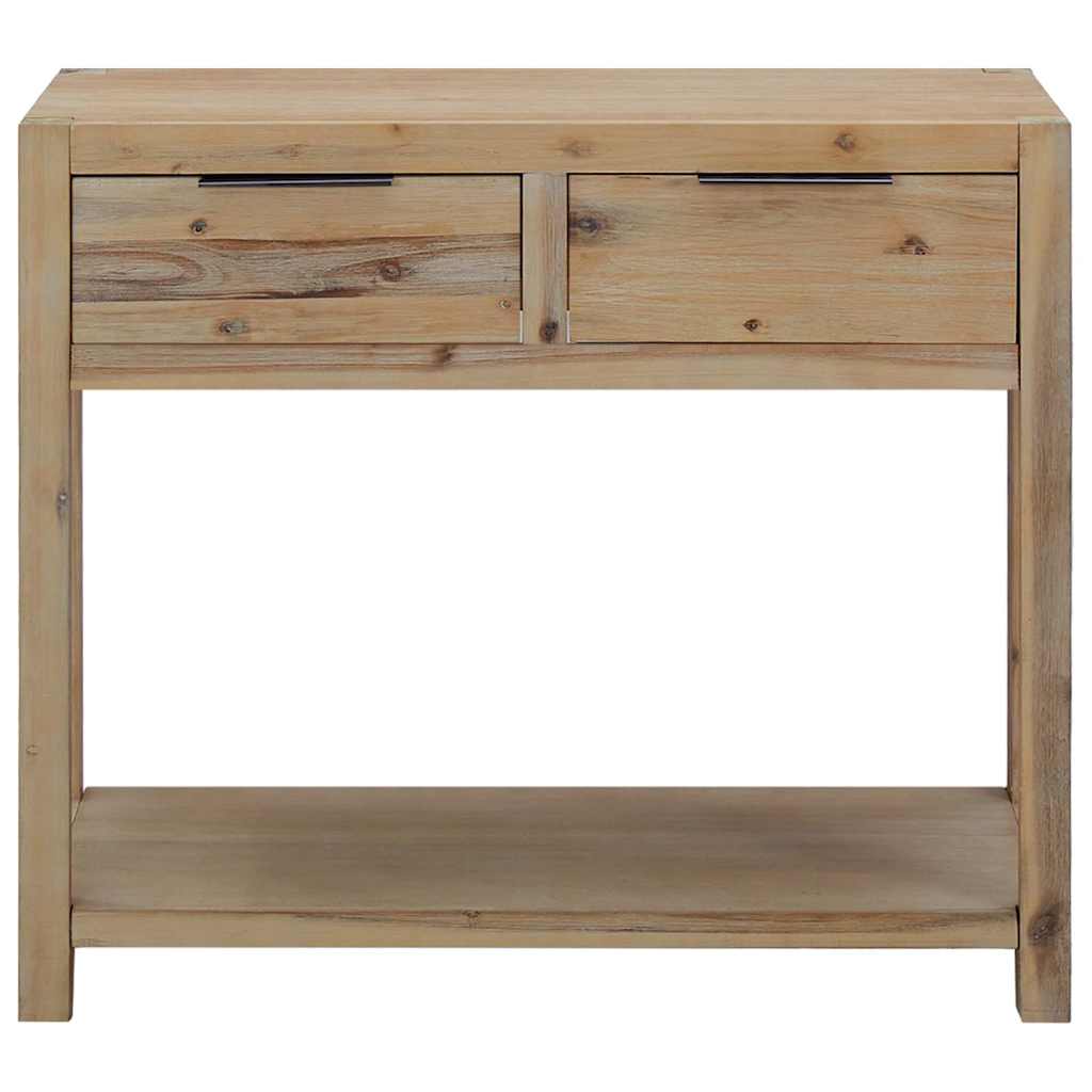 245684 vidaXL Console Table 82x33x73 cm Solid Acacia Wood 3