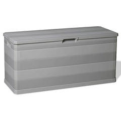 vidaXL Outdoor Storage Box | Light grey | Polypropylene | 117x45x56 cm 1