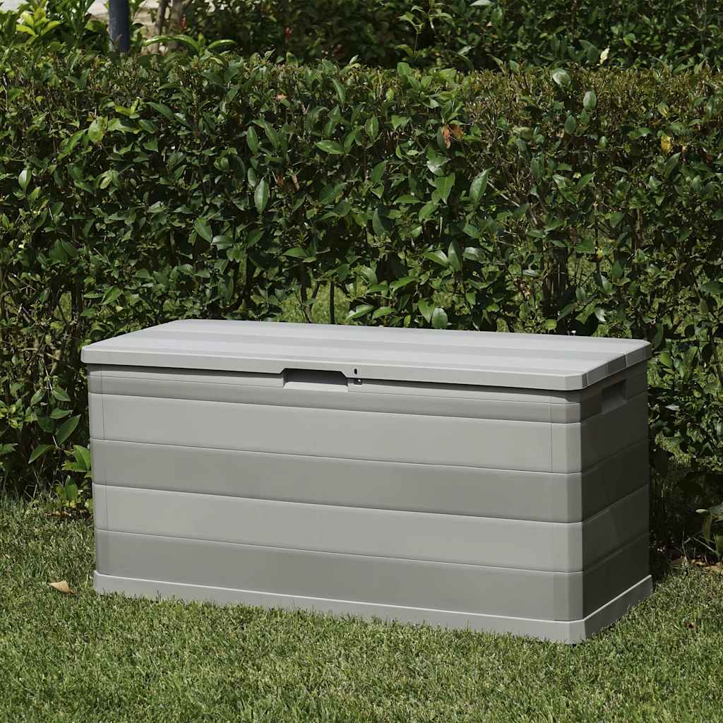 vidaXL Outdoor Storage Box | Light grey | Polypropylene | 117x45x56 cm 6