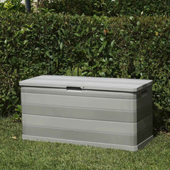 vidaXL Outdoor Storage Box | Light grey | Polypropylene | 117x45x56 cm 6