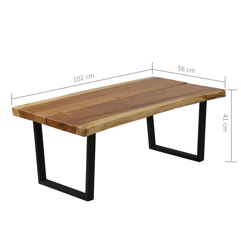 Coffee Table Solid Suar Wood 102x56x41 cm