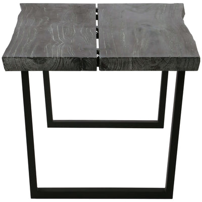 Coffee Table Solid Mindi Wood 102x56x41 cm Grey