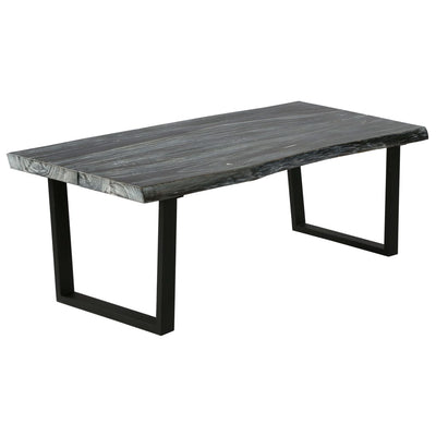 Coffee Table Solid Mindi Wood 102x56x41 cm Grey