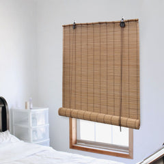 vidaXL Roller Blind Bamboo 100x220 cm Brown 1