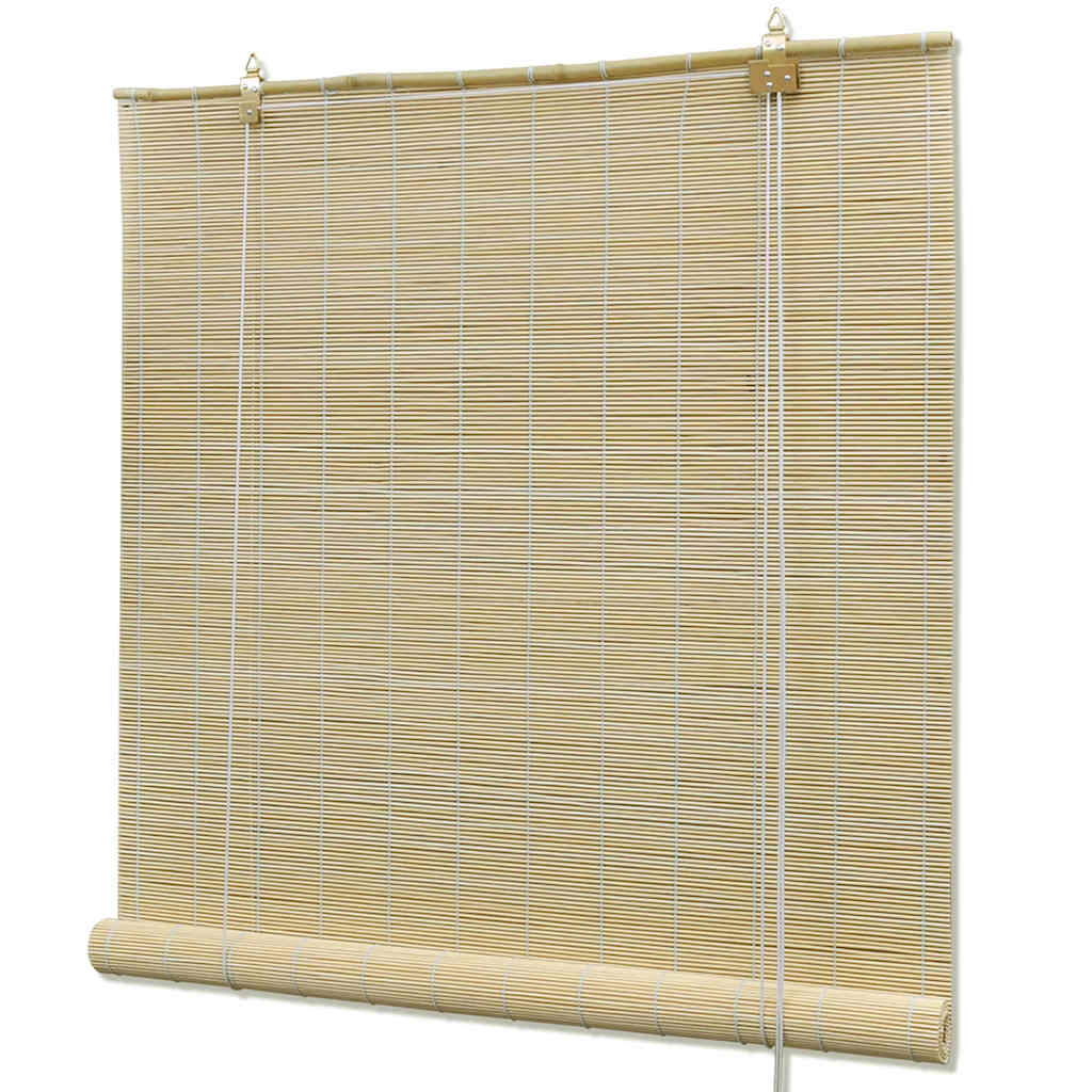 vidaXL Roller Blind Bamboo 100x220 cm Natural 2