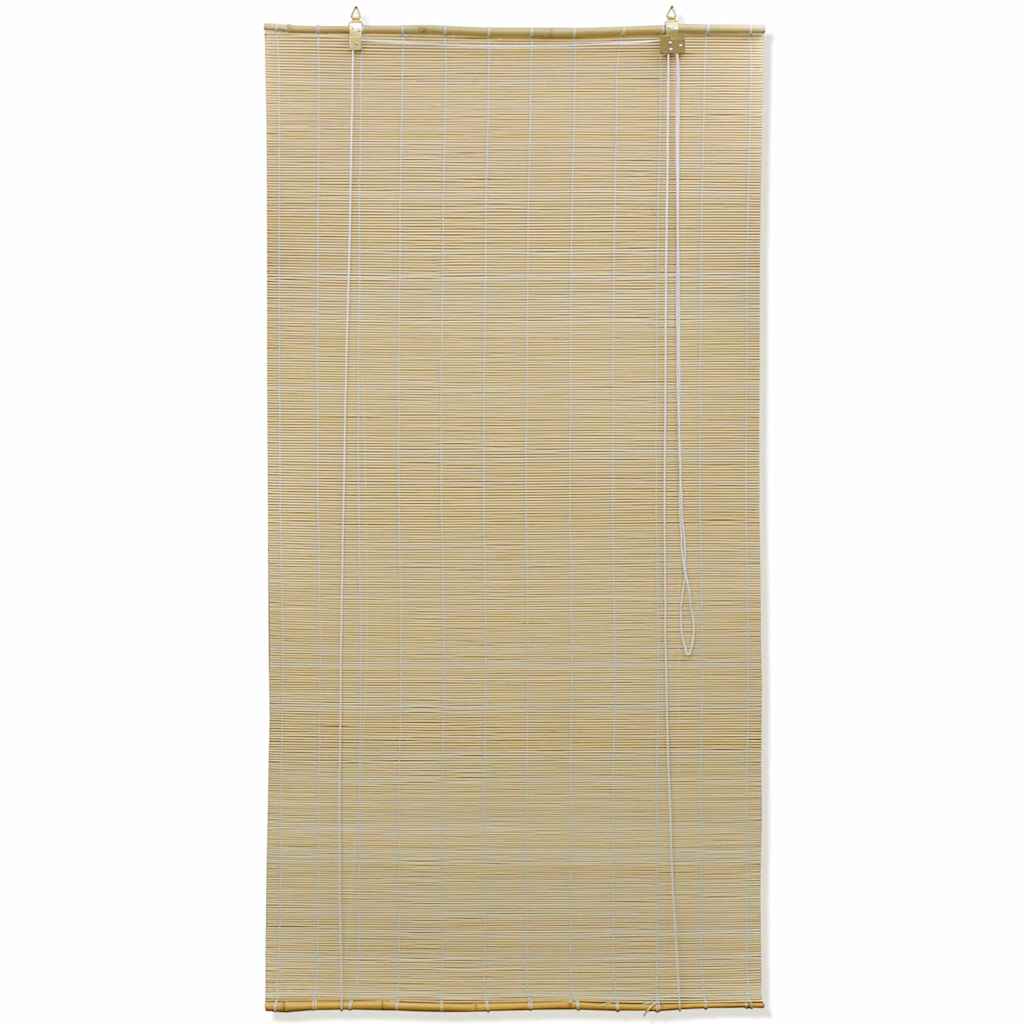 vidaXL Roller Blind Bamboo 100x220 cm Natural 3