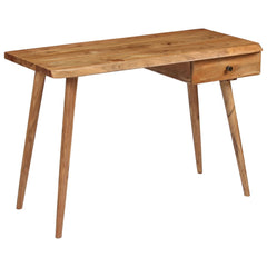 245666 vidaXL Writing Table Solid Acacia Wood 110x50x76 cm 1