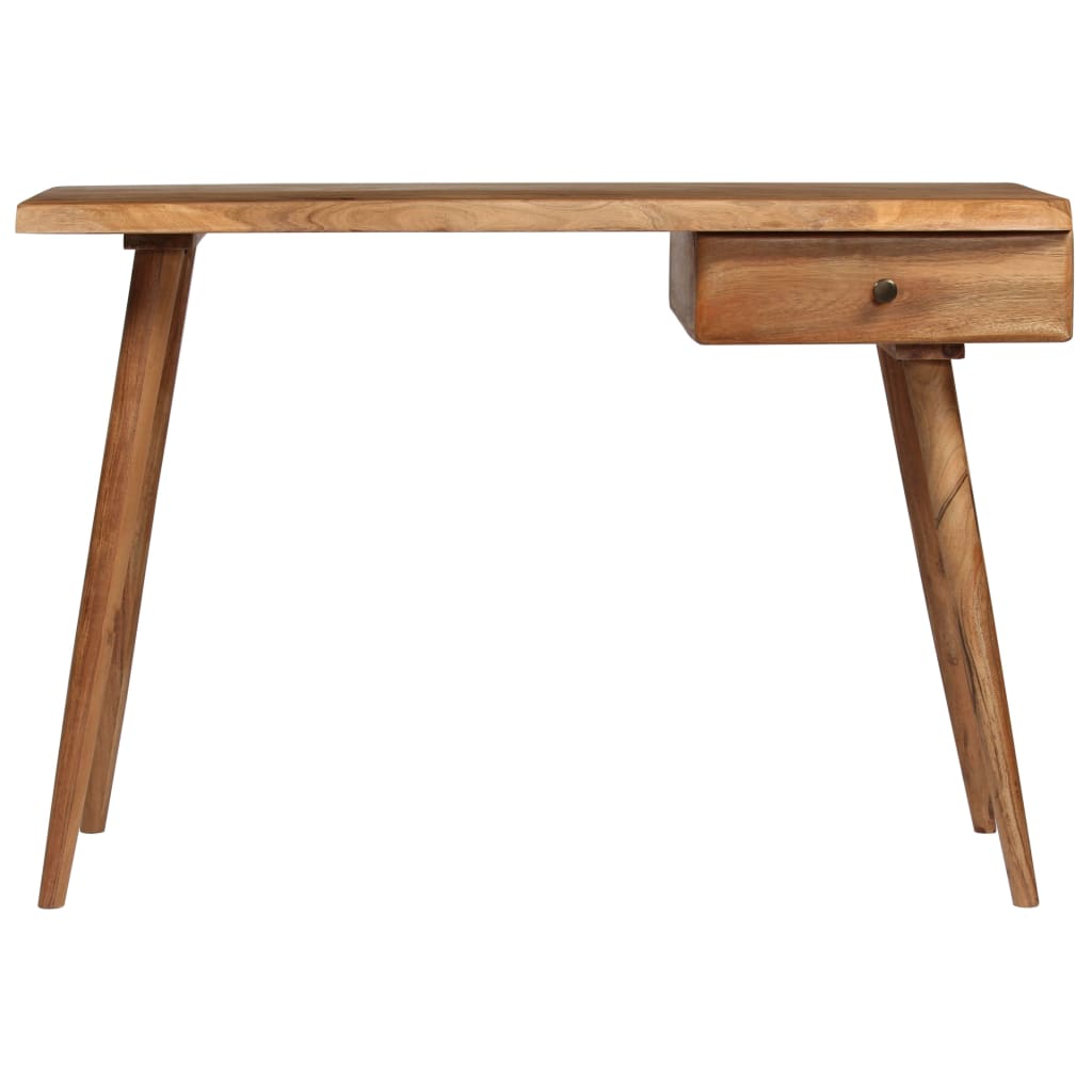 245666 vidaXL Writing Table Solid Acacia Wood 110x50x76 cm 2