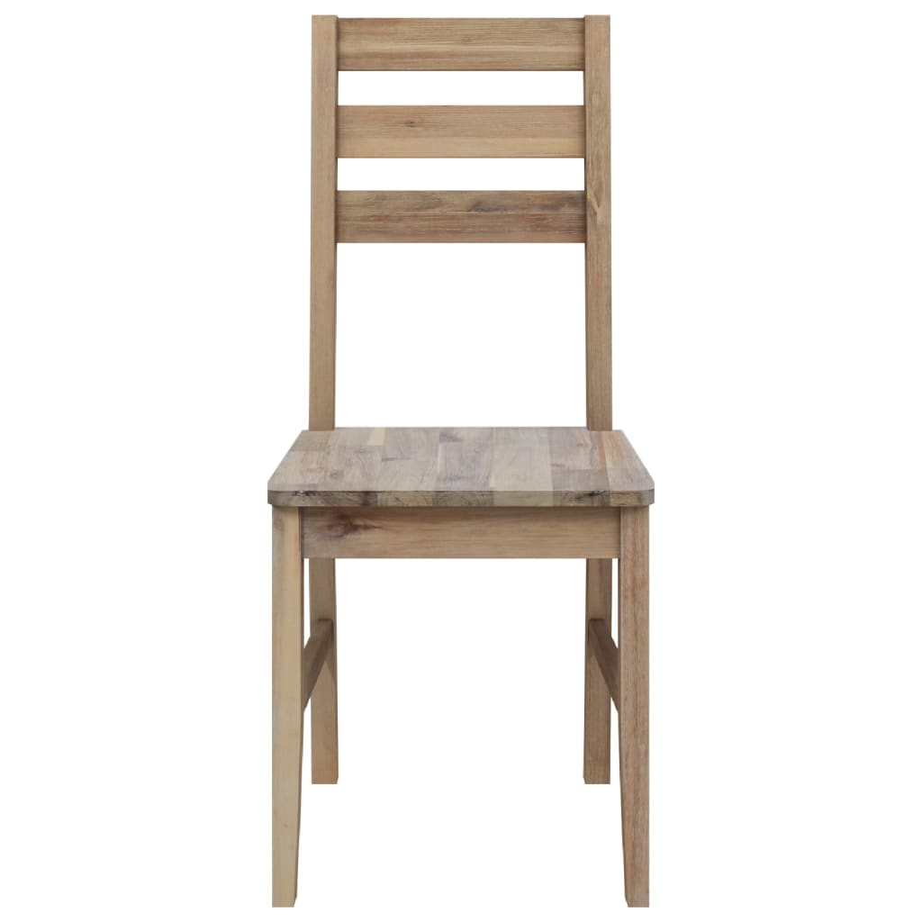 vidaXL Dining Chairs 4 pcs Solid Acacia Wood 4