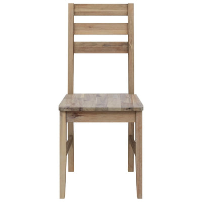 Dining Chairs 4 pcs Solid Acacia Wood