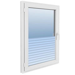 vidaXL Window Film | White with frosted stripes | PVC | 90 cm x 20 m 4