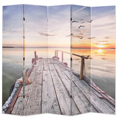 Folding Room Divider Lake 200 x 170 cm 5